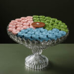 Flowers 3 colors Tray